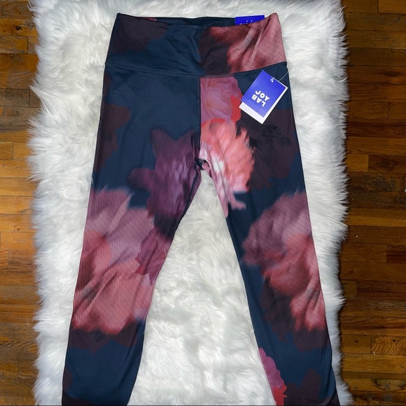 Women's Floral Print High Rise Seamless Mesh7/8 Leggings- Joylab - Picture 4 of 4